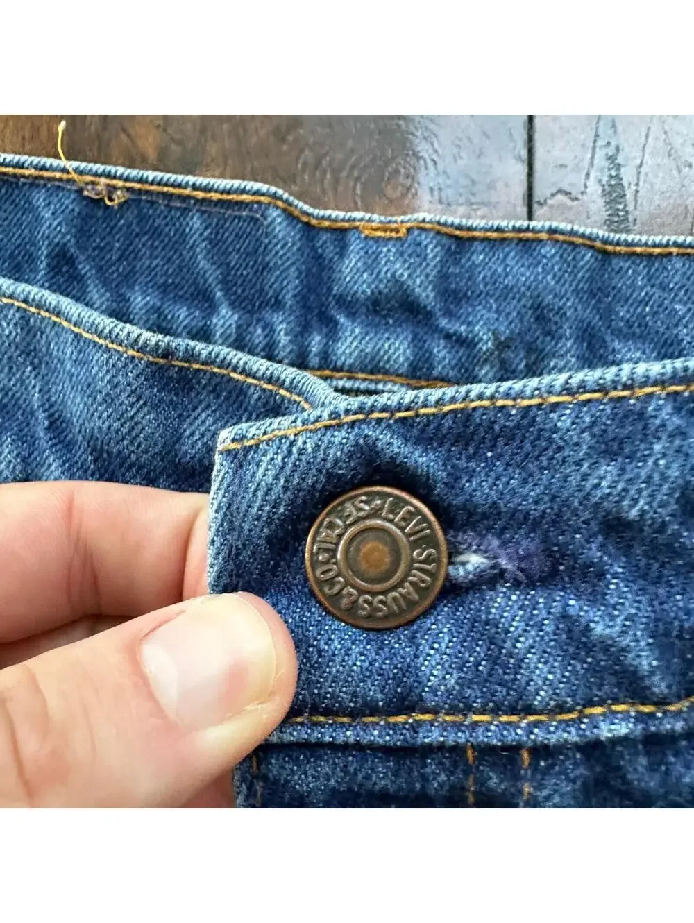 VTG Levis 505 Jeans 42x30 Orange Tab 90s 80s Made in USA 501 Tag Act 40x28